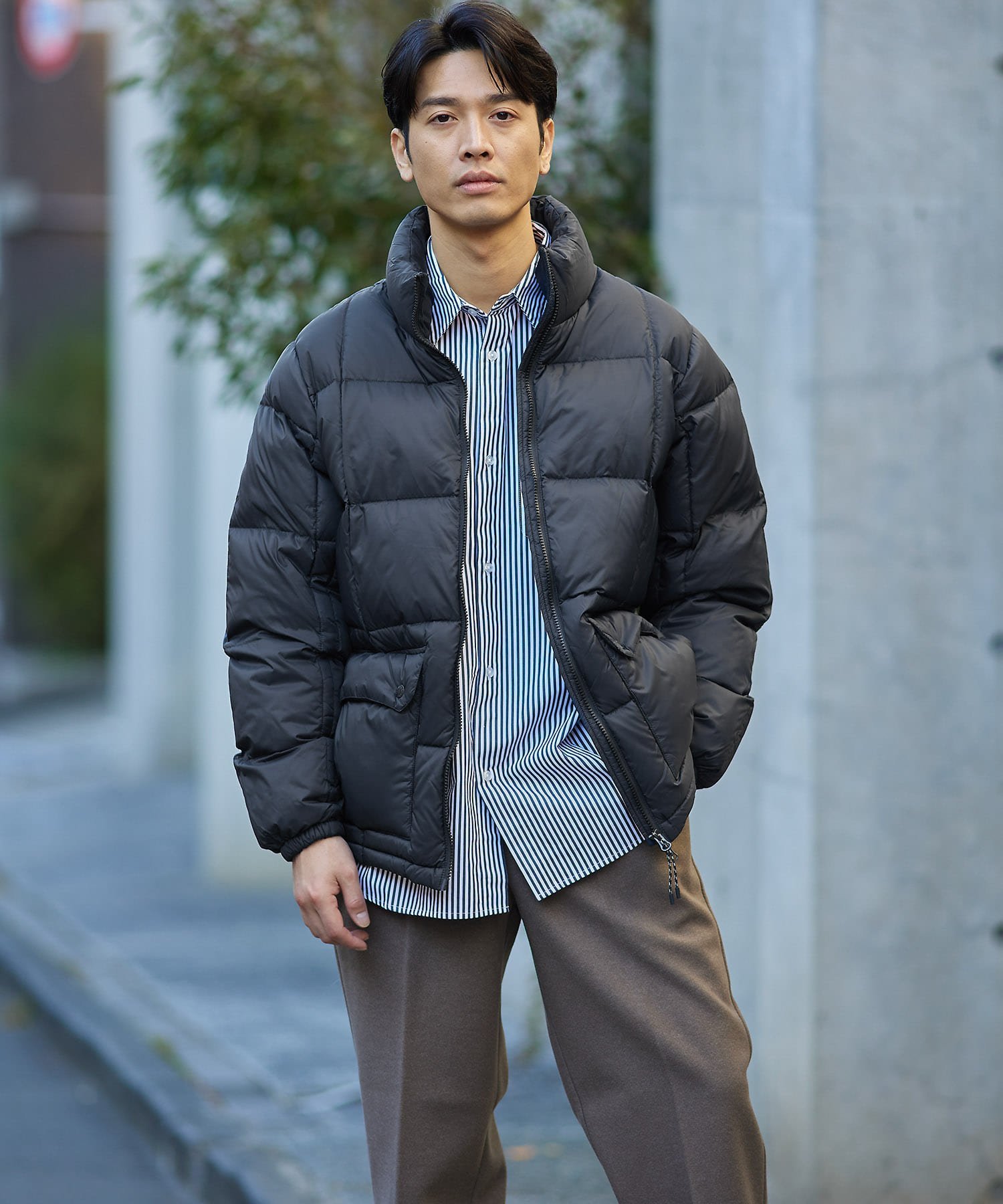 アーバンリサーチ アウター メンズ URBAN RESEARCH ITEMS TAION PACKABLE VOLUME DOWN JACKET アーバンリサーチアイテムズ ジャケット・アウター ダウンジャケット・ダウンベスト ブラック ホワイト グリーン【送料無料】