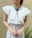 【SALE/37%OFF】axes femme ボリュームフリルボレロ アクシーズファム トップス カーディガン ホワイト ベージュ ブラック