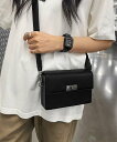 【SALE/30%OFF】miniministore スクエア ショルダーバッグ 斜めがけ鞄黒 ミニミニストア バッグ ショルダーバッグ ブラック【送料無料】(4)