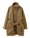 PLAIN PEOPLE コンパクトドリルミドル丈3WAYコート プレインピープル ジャケット・アウター その他のジャケット・アウター ブラック ベージュ【送料無料】