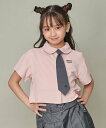 【SALE/50%OFF】JENNI love 【セットアイテム】チェーンネクタイ付き半そでブラウス ジェニィオンラインショップ トップス シャツ・ブラウス ホワイト ピンク ブルー