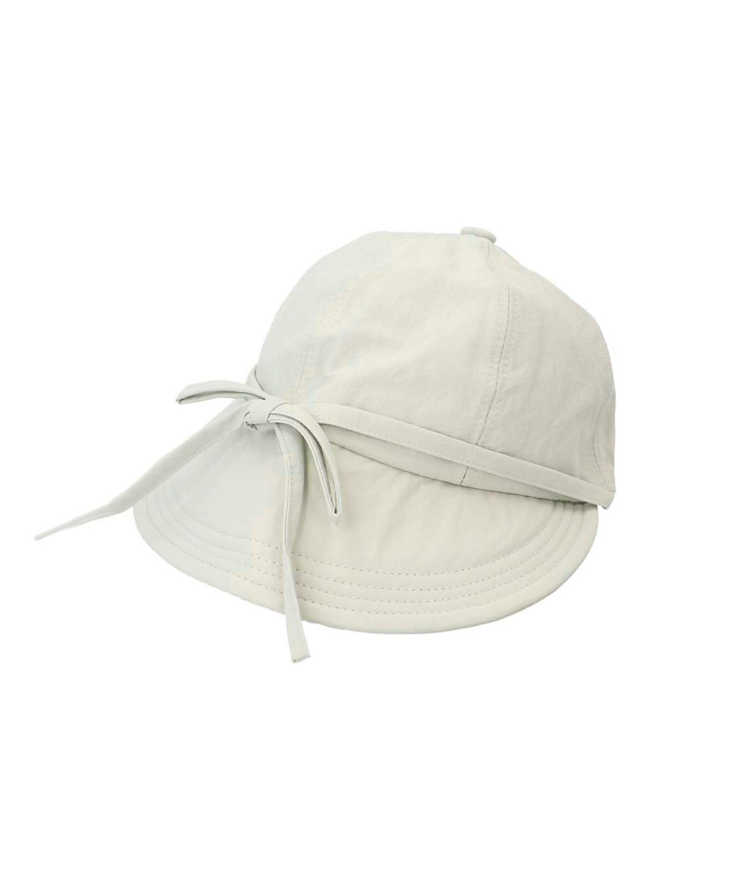 【SALE／60%OFF】pur chouchou pur chouchou/(W)つば広 リボン キャップ ミニョントレフル ルームヨンマルサンセレクティッド 帽子 キャップ ベージュ グリーン ブラック