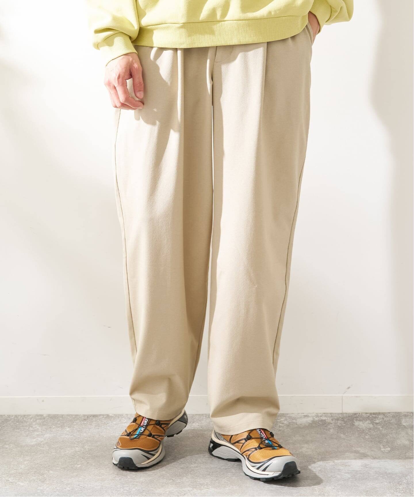 OVAL スラックス ベーセーストック パンツ その他のパンツ ブラック グレー ベージュ ネイビー