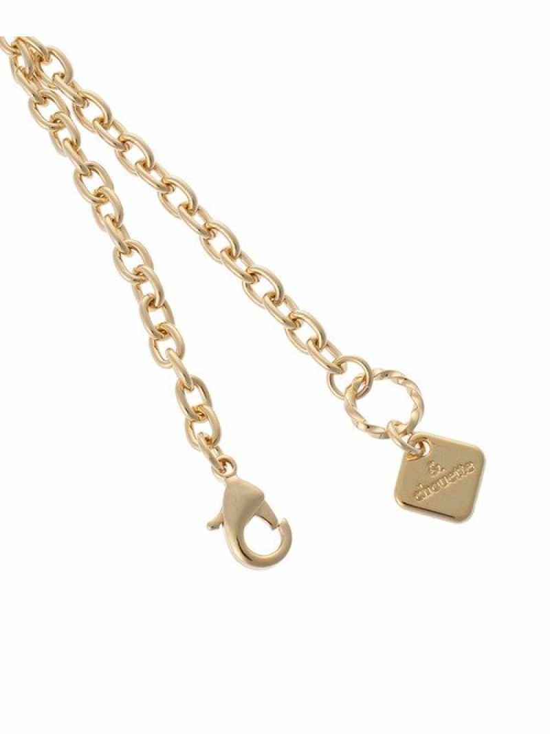 & chouette アクリルイニシャルチャームE アンドシュエット ファッション雑貨 チャーム・キーチェーン オレンジ