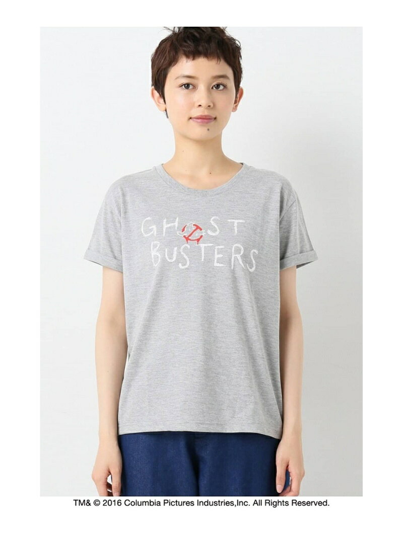 GBハッポウプリントテガキフウTシャツ ベーセーストック トップス カットソー・Tシャツ グレー