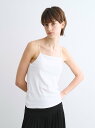 スリー ファンデーション three dots Foundation cotton bra tank スリードッツ トップス ノースリーブ・タンクトップ ホワイト ブラック ブルー【送料無料】