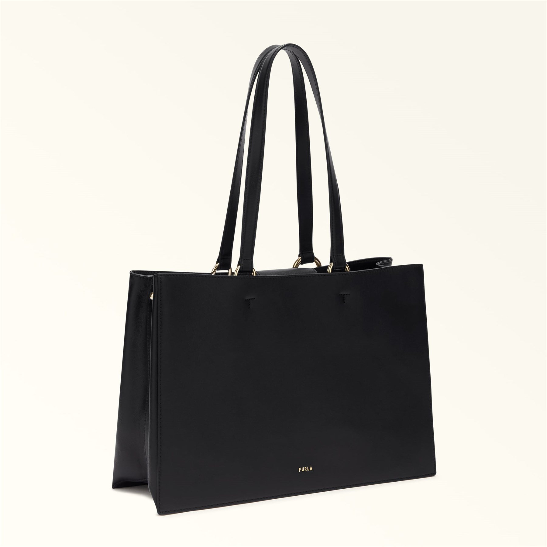 FURLA 【公式】FURLA NUVOLA L TOTE フルラ バッグ トートバッグ ブラック【送料無料】