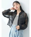 【SALE/30%OFF】earth music&ecology ソデスリットクロップドシャツ アースミュージック&エコロジー トップス シャツ・ブラウス ブラ...