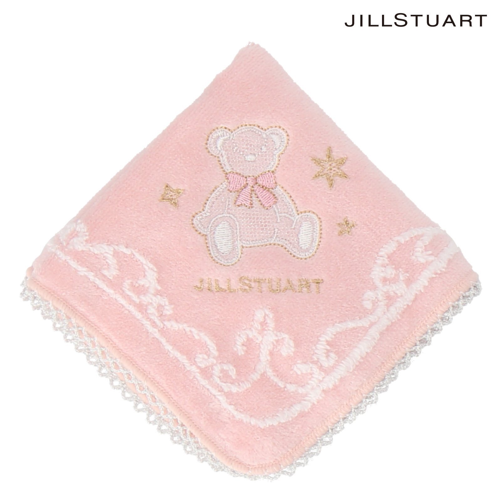 JILL STUART JILL STUART(ジルスチュアート) タオルハンカチ インターモードカワベ ファッション雑貨 ハンカチ・ハンドタオル ピンク ホワイト