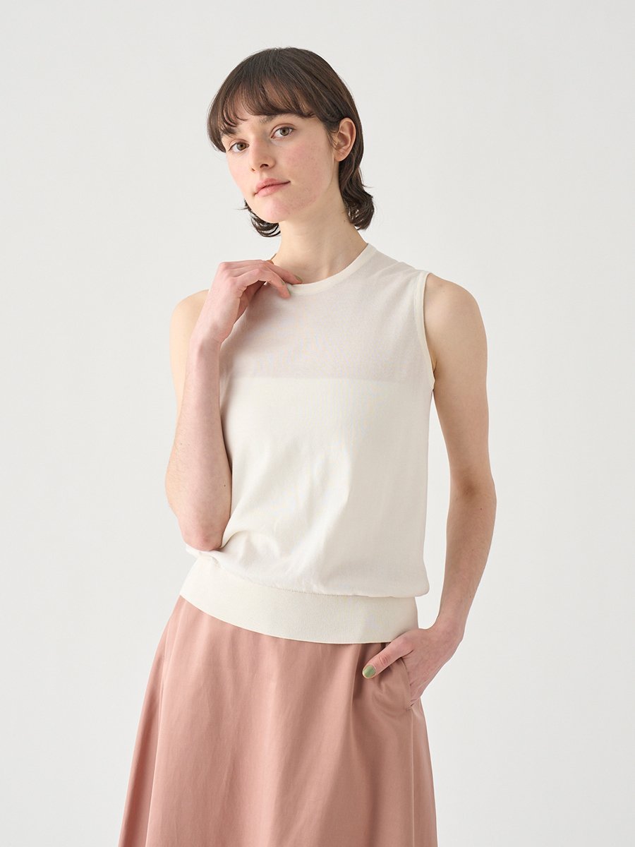JOHN SMEDLEY ノースリーブコットンニットプルオーバー ｜ KERRY ｜ 30G MODERN FIT ジョンスメドレー トップス ニット【送料無料】