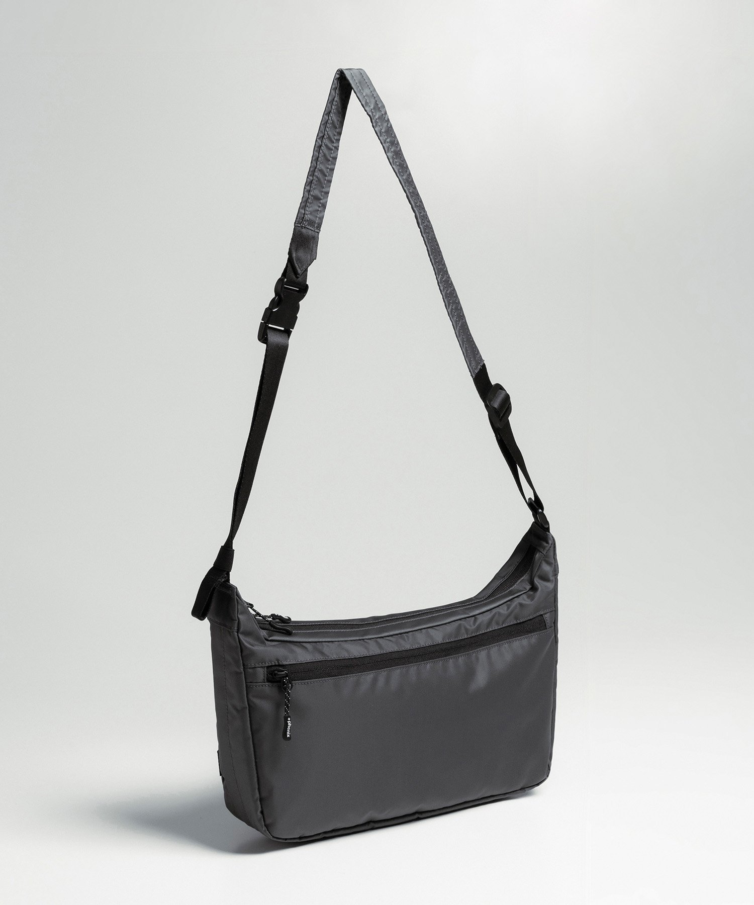 +phenix +phenix EXPAND SHOULDER BAG 6+ エクスパンド ショルダーバッグ シフォン バッグ ショルダーバッグ グレー