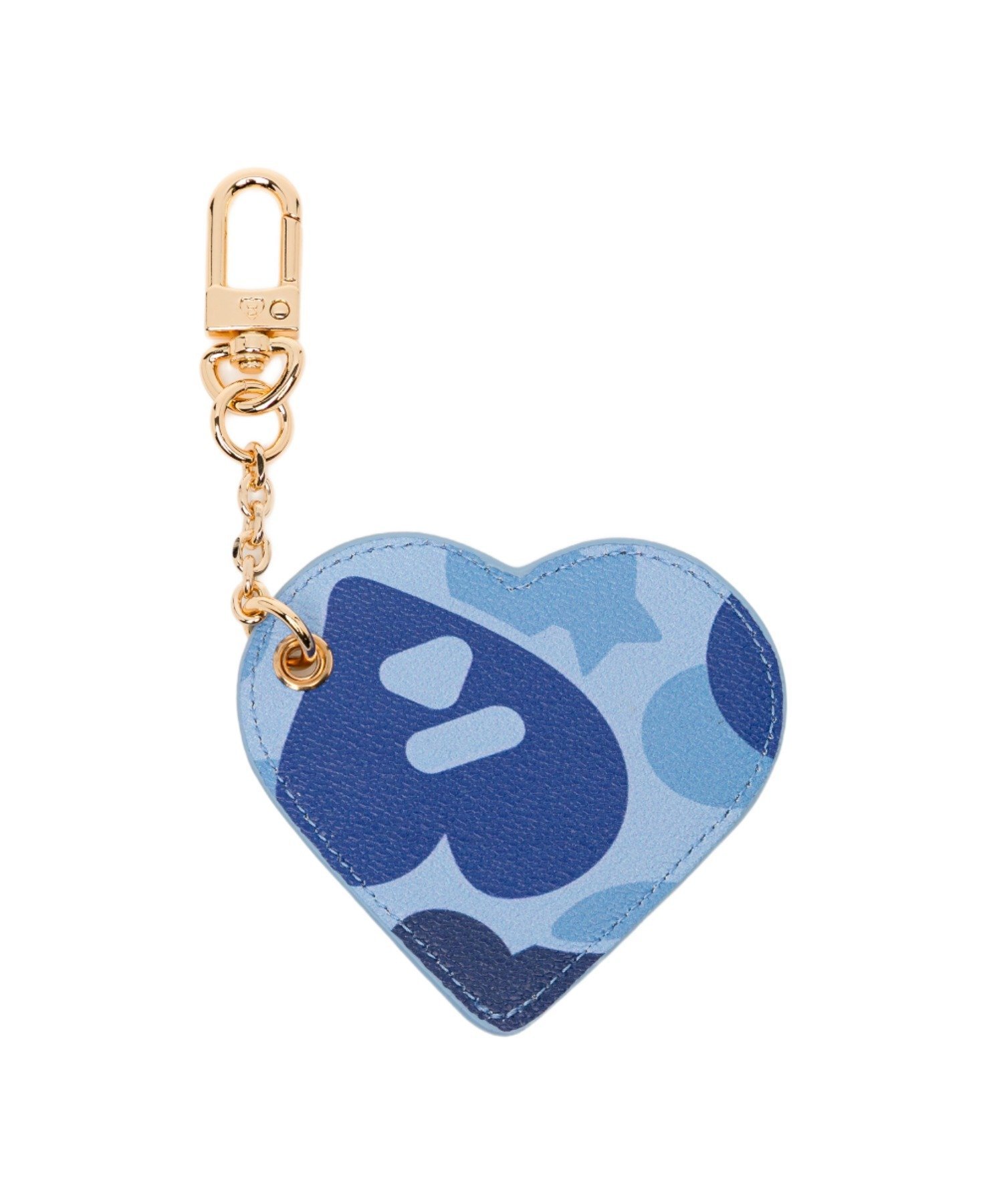 A BATHING APE CAMO PRINTED HEART MIRROR KEYRING ア ベイシング エイプ インテリア・生活雑貨 その他のインテリア・生活雑貨 ブルー レッド グリーン ピンクの商品画像 2