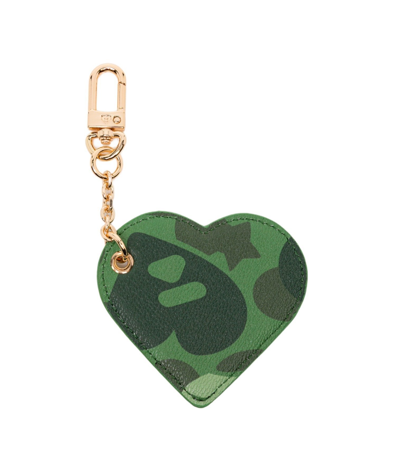 A BATHING APE CAMO PRINTED HEART MIRROR KEYRING ア ベイシング エイプ インテリア・生活雑貨 その他のインテリア・生活雑貨 ブルー レッド グリーン ピンクの商品画像 3