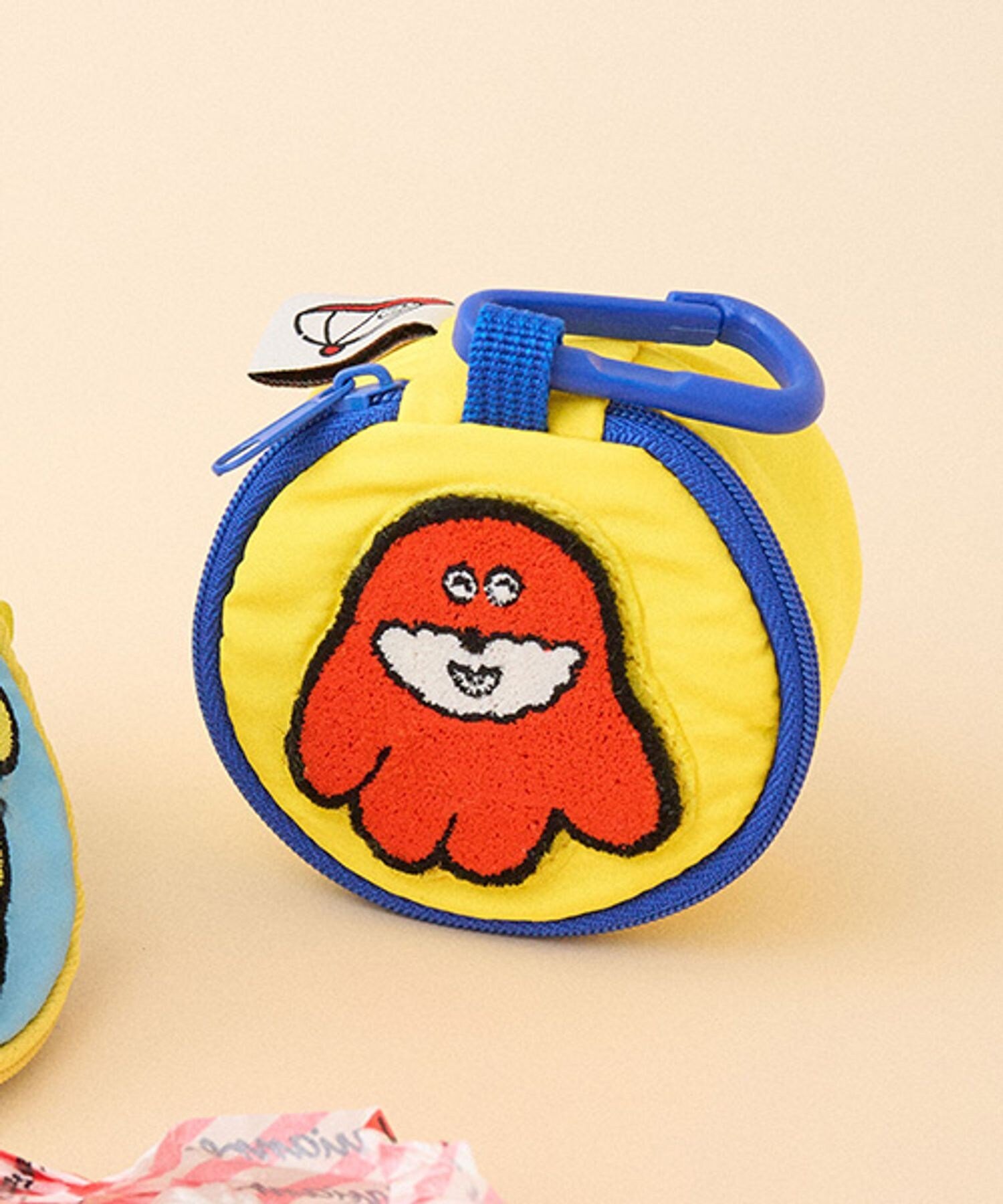 【SALE／30%OFF】studio CLIP カラビナ付き刺繍ポーチ[ぽっこしコラボ] スタディオクリップ 財布・ポーチ・ケース ポーチ
