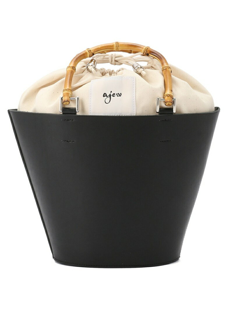 ROYAL FLASH ajew/エジュー/TAN leather basket(M) ロイヤルフラッシュ バッグ その他のバッグ ブラック【送料無料】