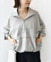 【SALE/40%OFF】SHIPS WOMEN <手洗い可能>ハーフ ジップ アノラック シップス 水着・スイムグッズ ラッシュガード グレー ブラウン【送料...