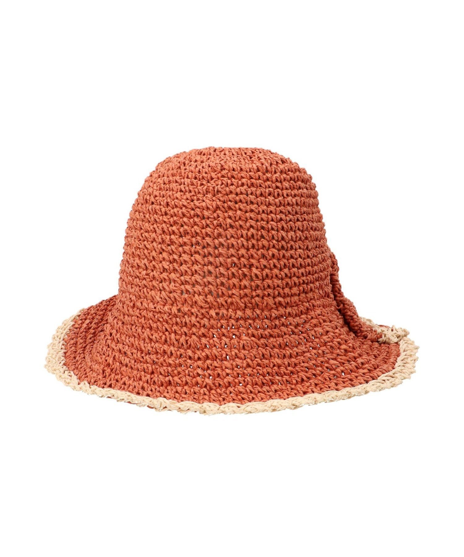 【SALE／50%OFF】pur chouchou pur chouchou/(W)配色 バックリボン 麦わら帽子 ミニョントレフル ルー..