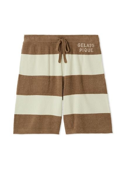 gelato pique 【HOMME】スムーズィーliteクール2ボーダーハーフパンツ ジェラートピケ パンツ その他のパンツ ピンク【送料無料】