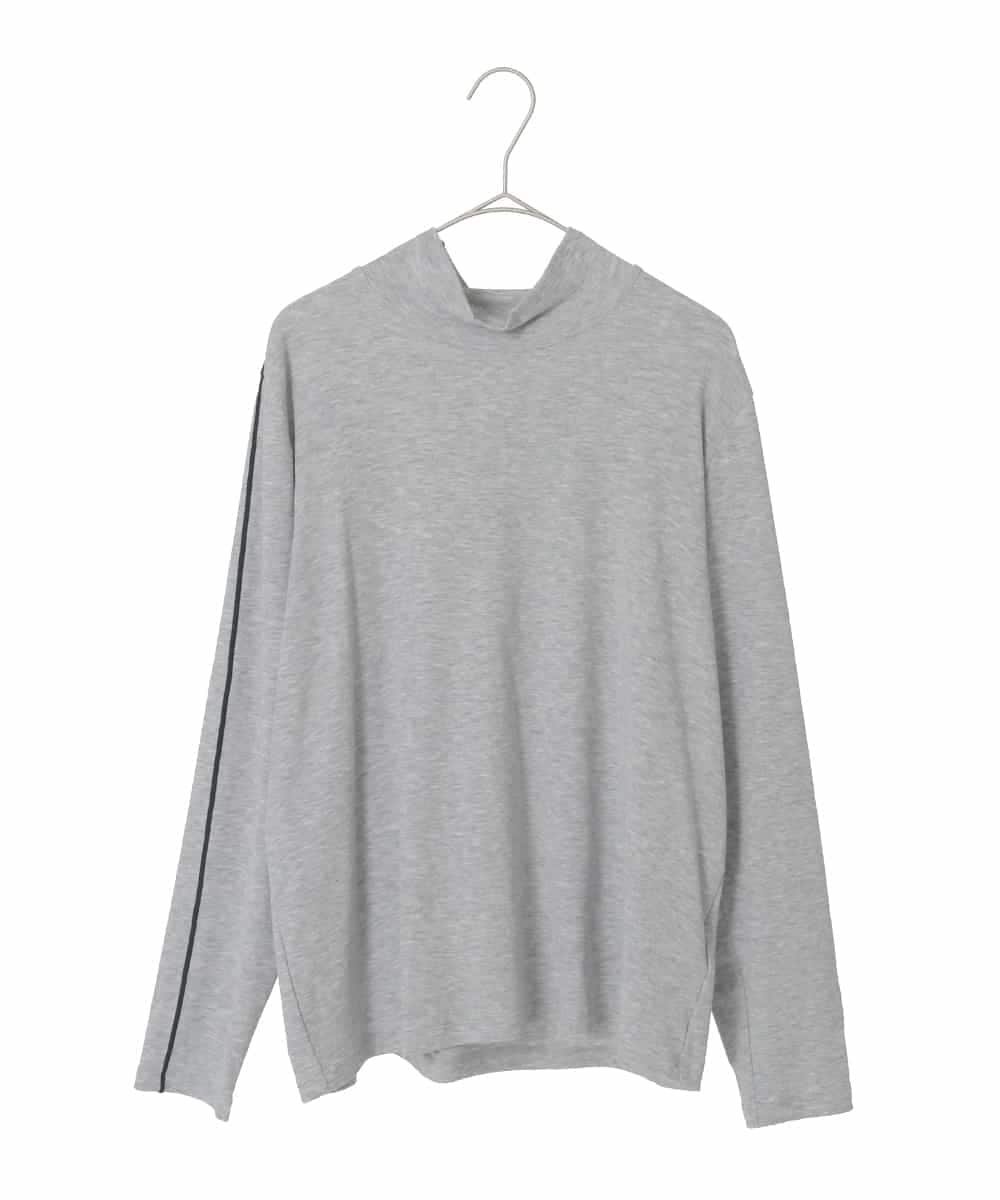 HIROKO BIS GRANDE 【大きいサイズ】配色ラインハイネックインナートップ /洗える ヒロコ ビス グランデ トップス カットソー・Tシャツ ブラック イエロー