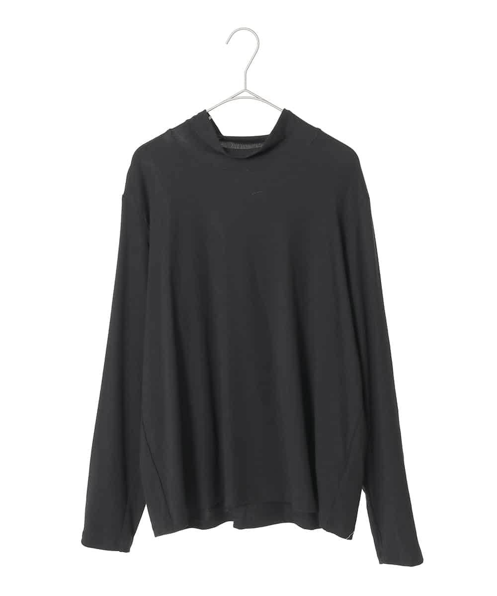 HIROKO BIS GRANDE 【大きいサイズ】配色ラインハイネックインナートップ /洗える ヒロコ ビス グランデ トップス カットソー・Tシャツ ブラック イエロー