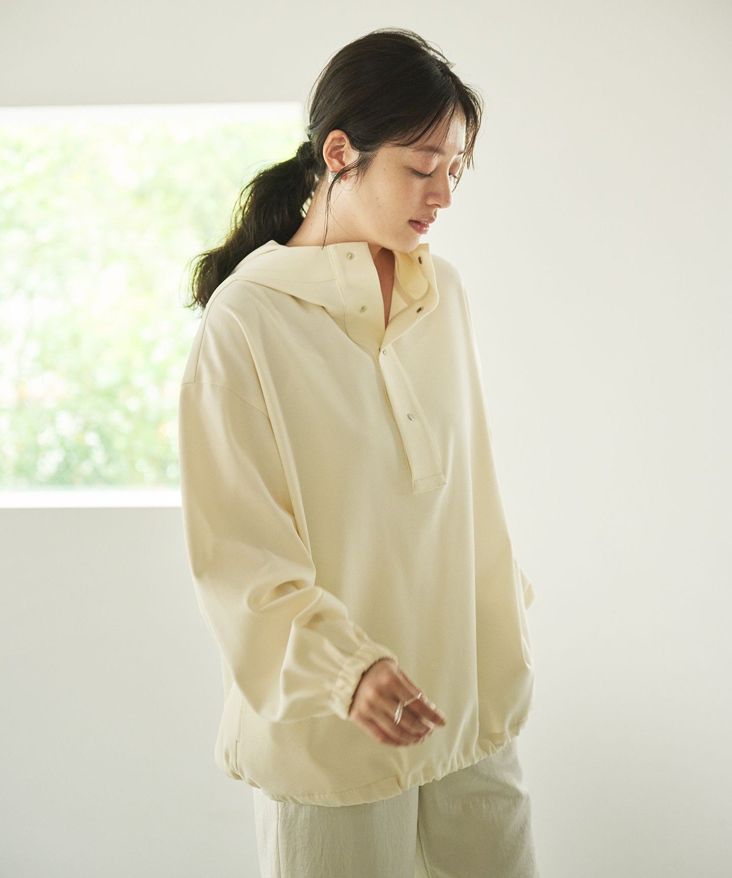 【SALE／30%OFF】#Newans 【洗濯機可能】フ-ディーアノラック ハッシュニュアンス トップス その他のト..