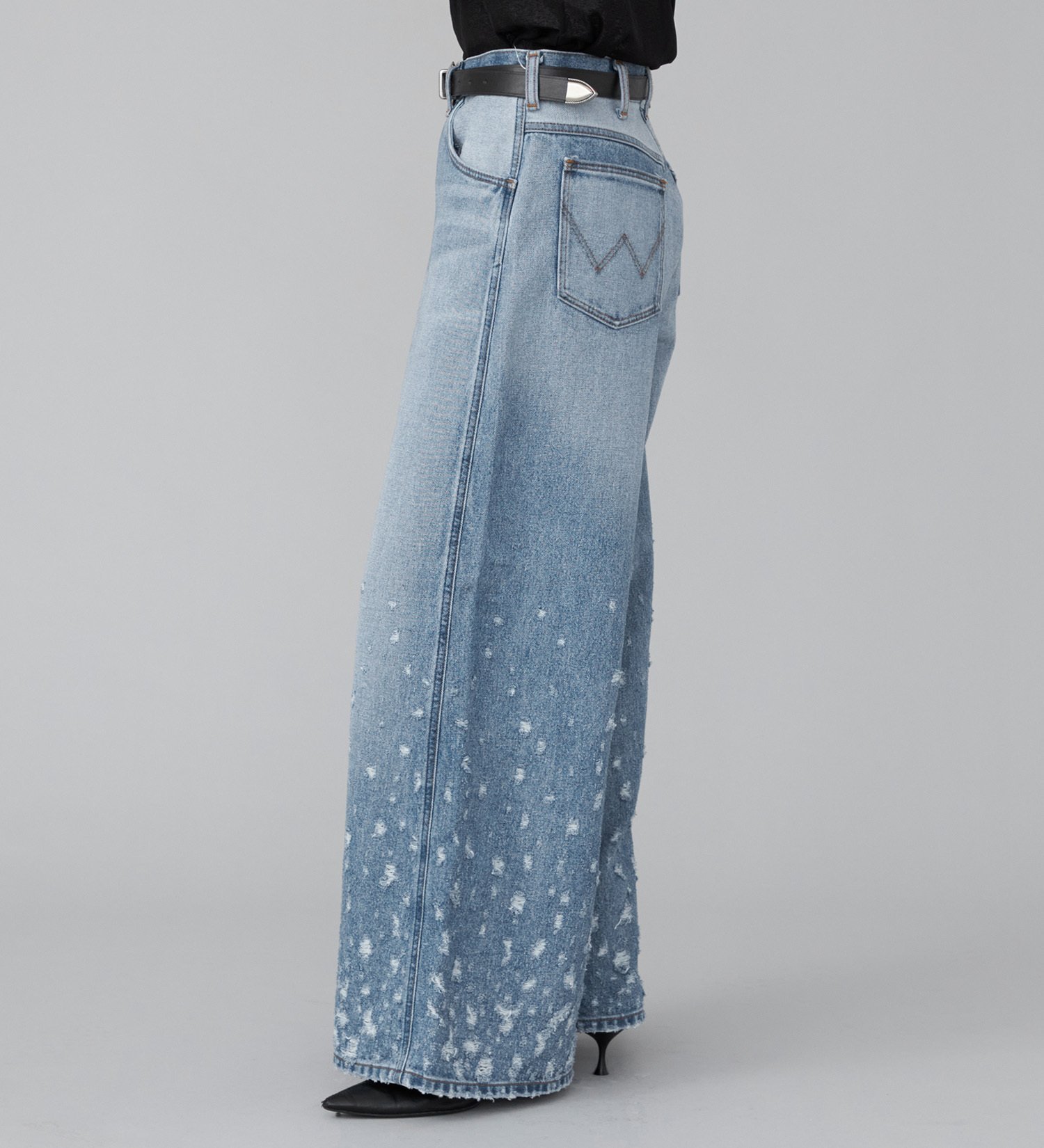 Wrangler Wrangler WREMAKE WIDE DENIM PANTS エドウインオンラインモール パンツ ジーンズ・デニムパンツ ブルー