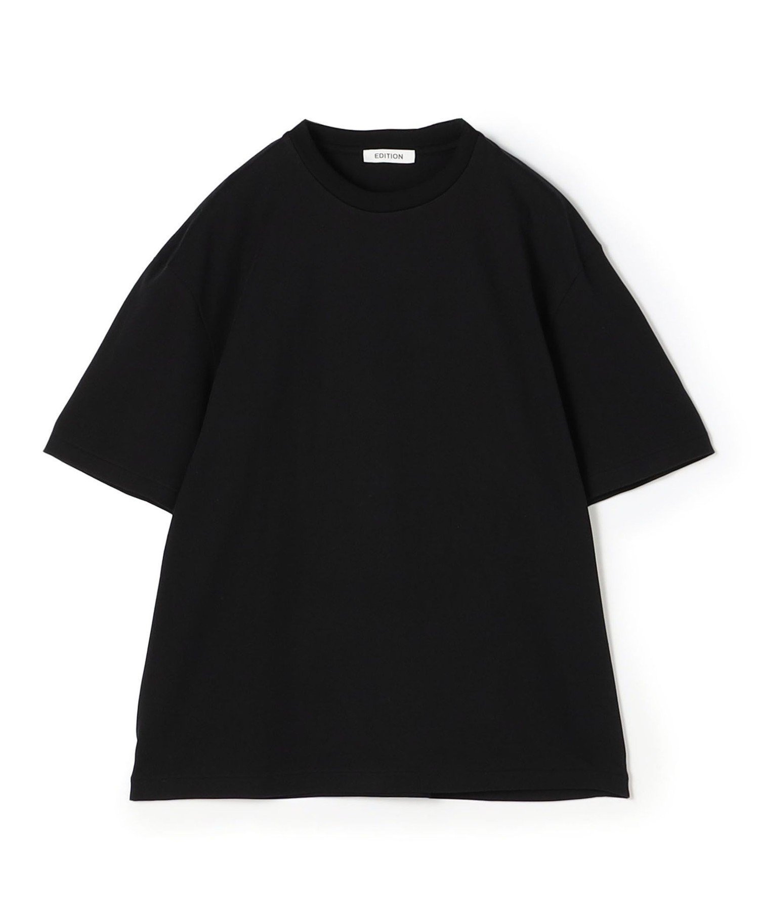 EDITION コットン クルーネックTシャツ トゥモローランド トップス カットソー・Tシャツ ブラック ベージュ ホワイト