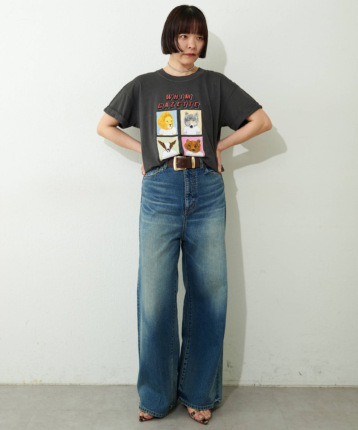 Whim Gazette セミフレアデニム ウィム ガゼット パンツ ジーンズ・デニムパンツ ブルー