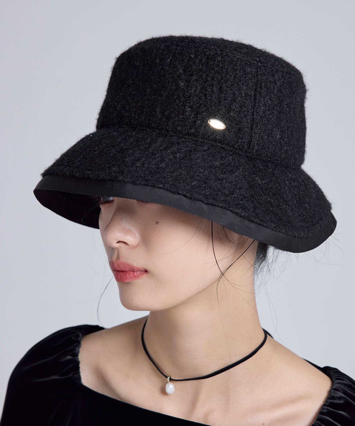 TOCCA TRIM RIBBON BOA BUCKET HAT バケットハット トッカ 帽子 ハット ベージュ ブラック【送料無料】