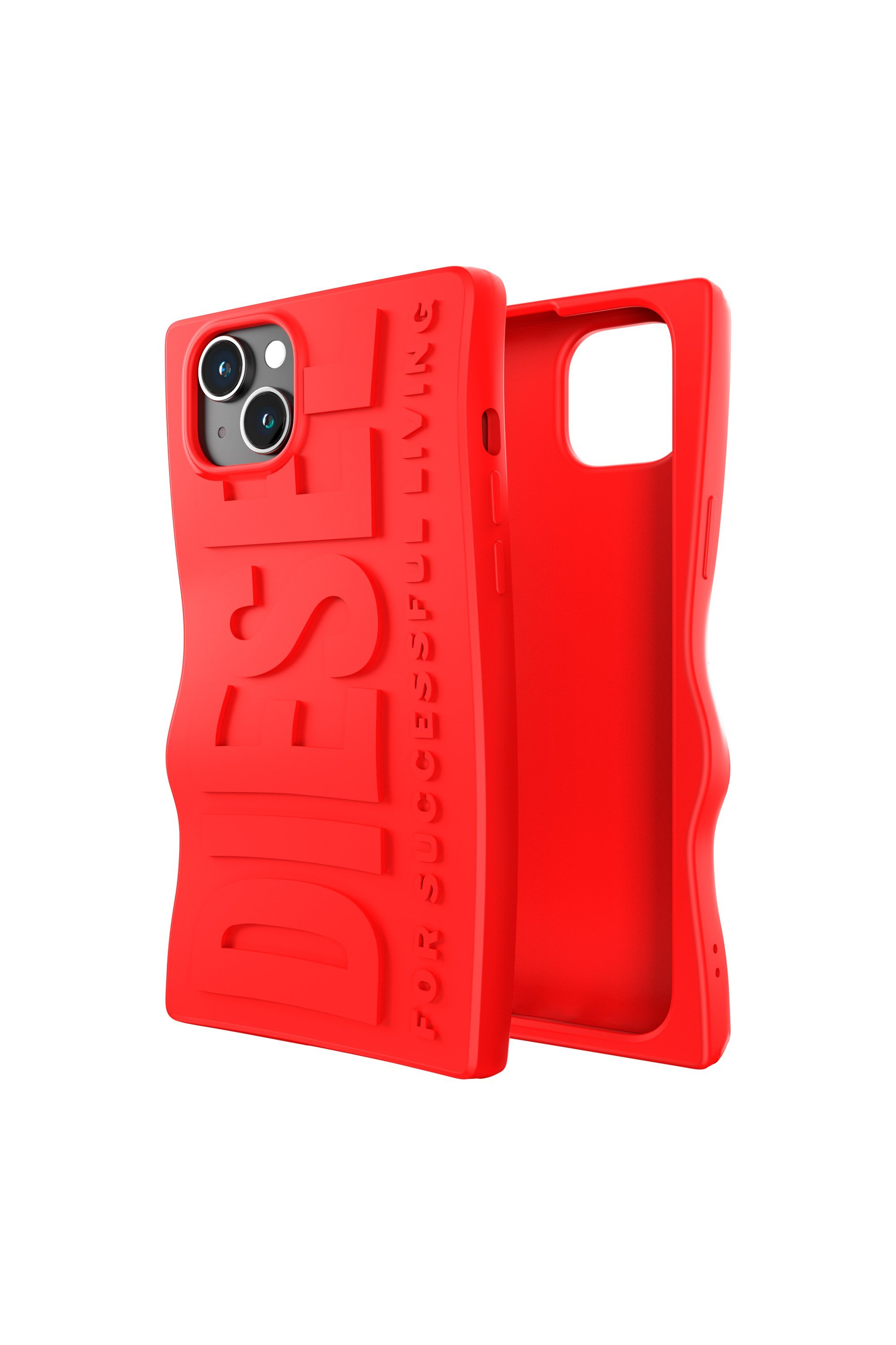 ディーゼル スマホケース メンズ DIESEL アイフォン ケース iPhone 15 Plus Diesel D By Diesel Silicone Case ディーゼル スマホグッズ・オーディオ機器 スマホ・タブレット・PCケース/カバー レッド【送料無料】