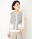 【SALE/30%OFF】CHRISTIAN AUJARD(小さいサイズ) ツイードコンビ羽織 メゾンドゥサンク スーツ・フォーマル スーツジャケット ベージュ...