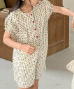 【SALE/20%OFF】aimoha KIDS 【aimoha-KIDS-】フリル襟付き半袖オールインワン アイモハ オールインワン・オーバーオール オールイ...