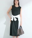 INDIVI 【着る日傘/UVケア】ノースリーブワンピース インディヴィ ワンピース・ドレス その他のワンピース・ドレス グレー ブラック【送料無料】