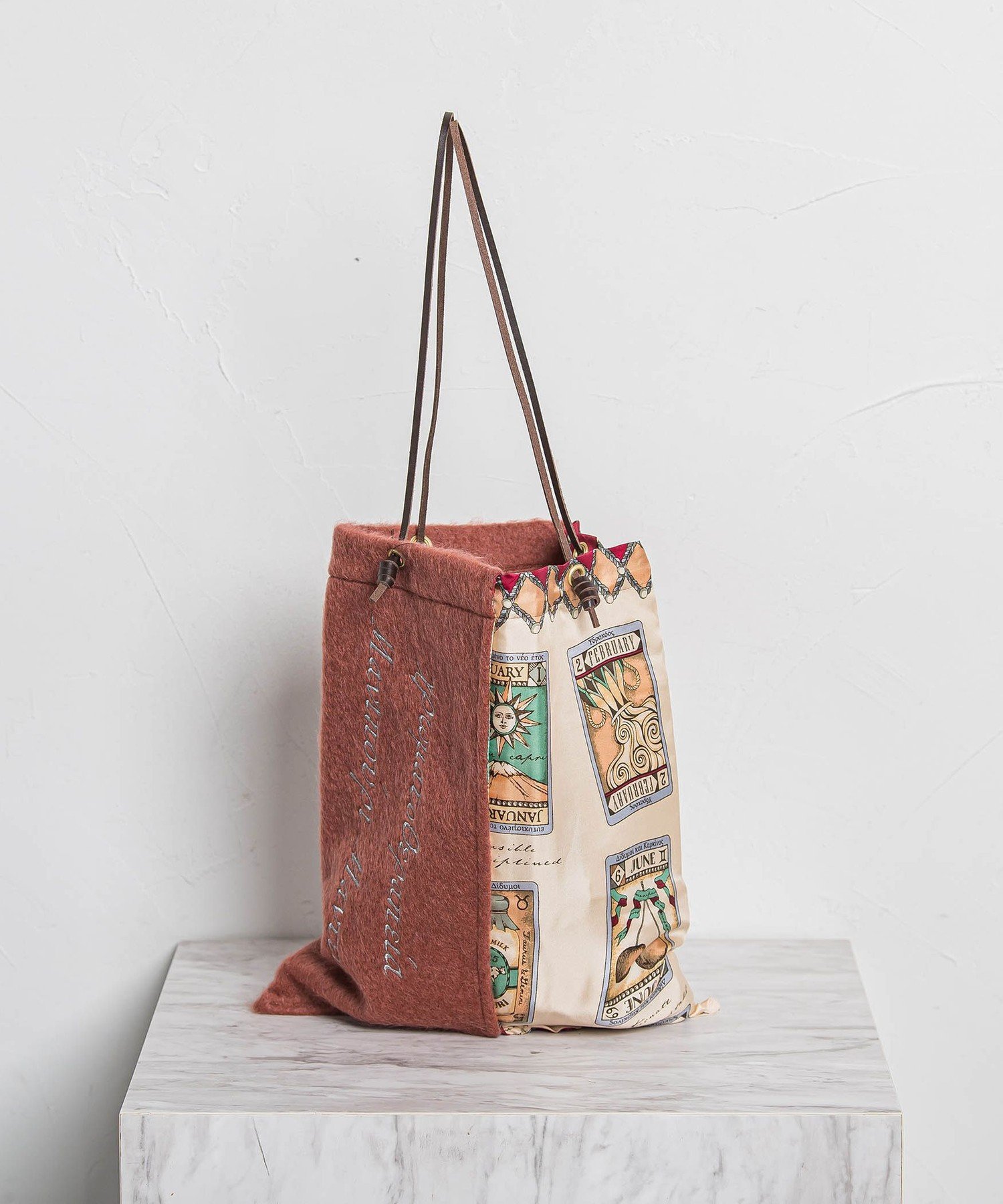 LAUTREAMONT 【WEB限定】【manipuri】タロット刺繍トート L ロートレアモン バッグ その他のバッグ ワインレッド【送料無料】のサムネイル