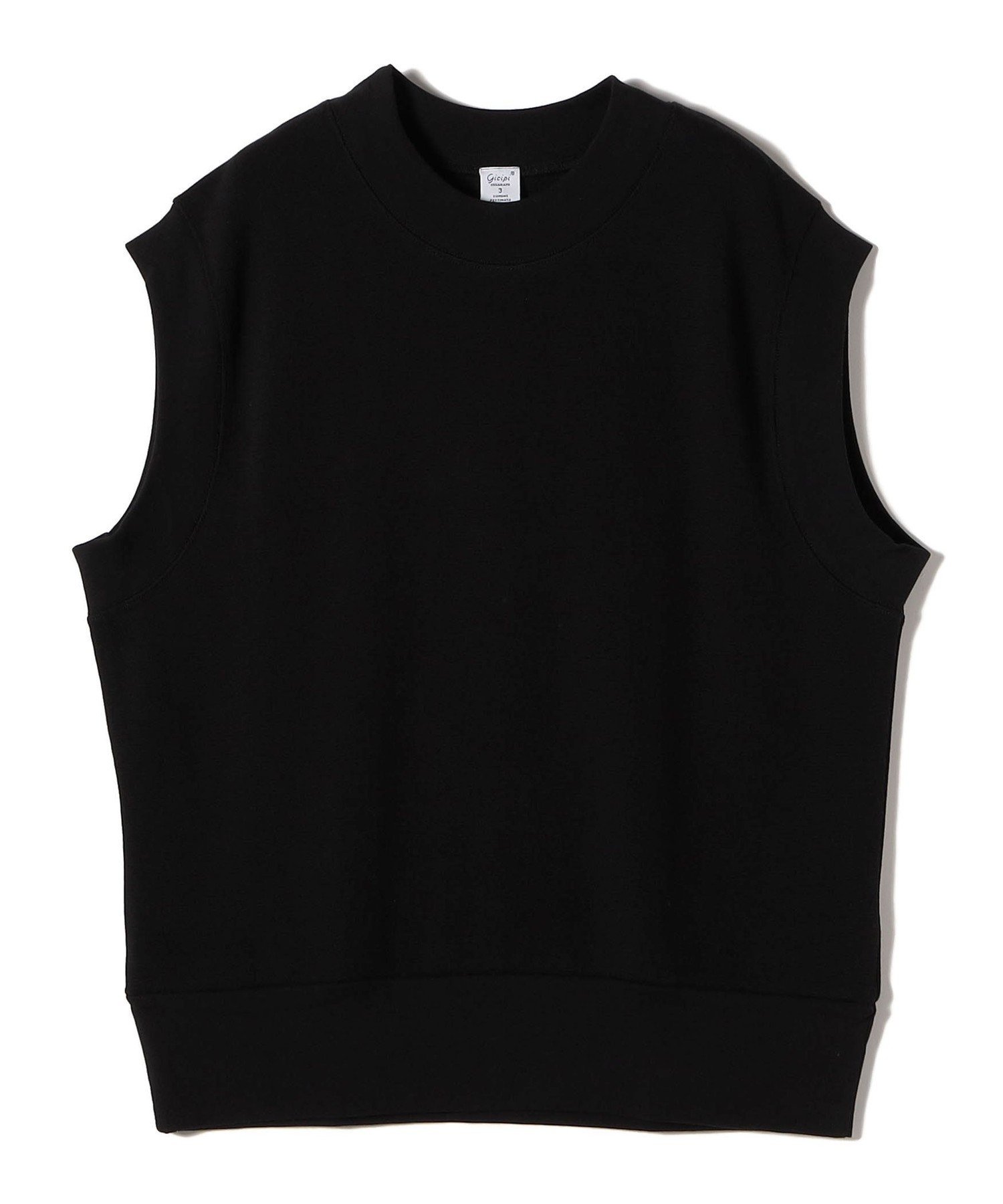 SHIPS WOMEN gicipi:クルーネック リブ付き ジレ (ZEBRA) シップス トップス ベスト・ジレ ブラック ホ..