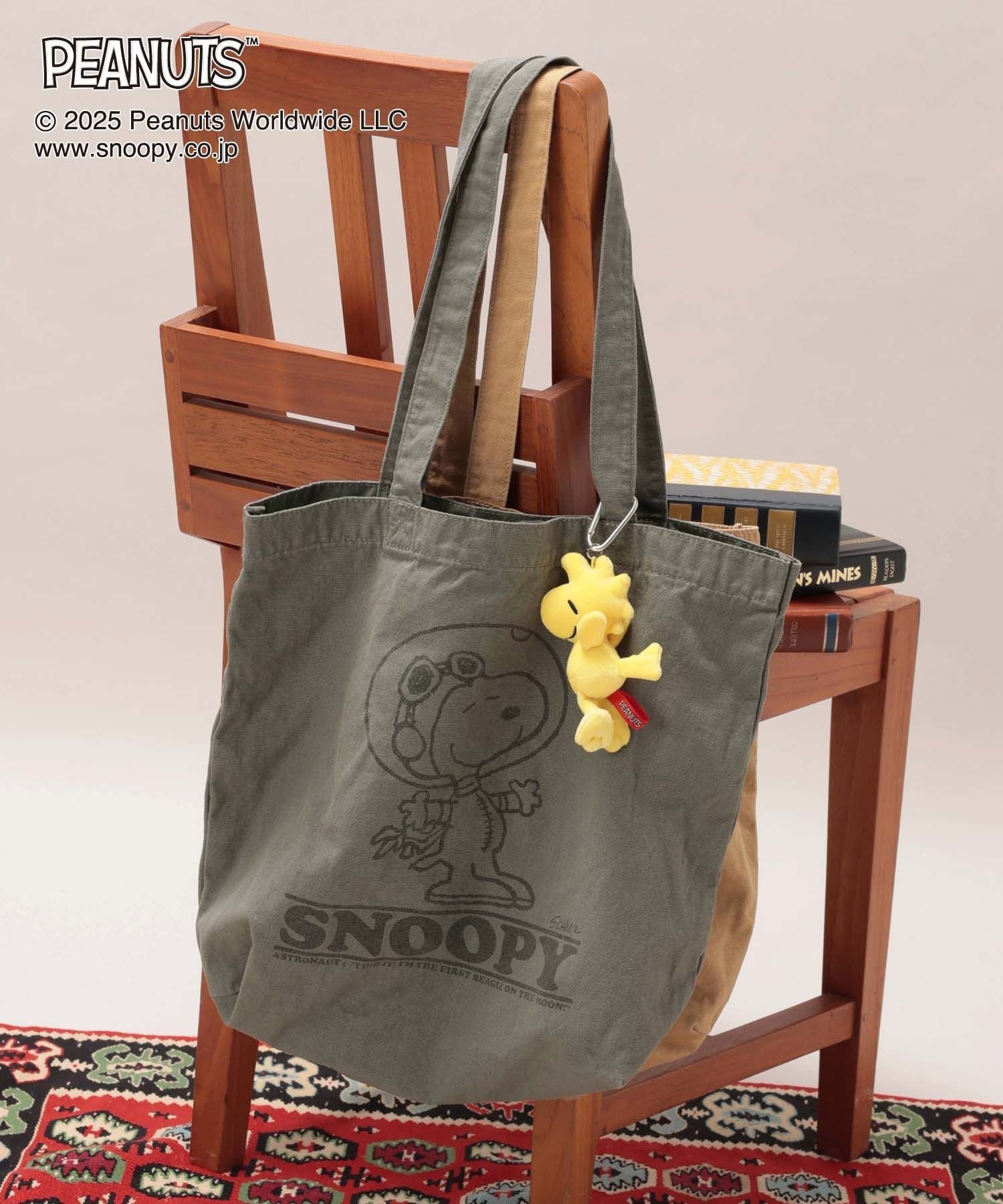 GLOBAL WORK PEANUTS/プリントトート/593173 グローバルワーク バッグ トートバッグ グレー ブラック ..