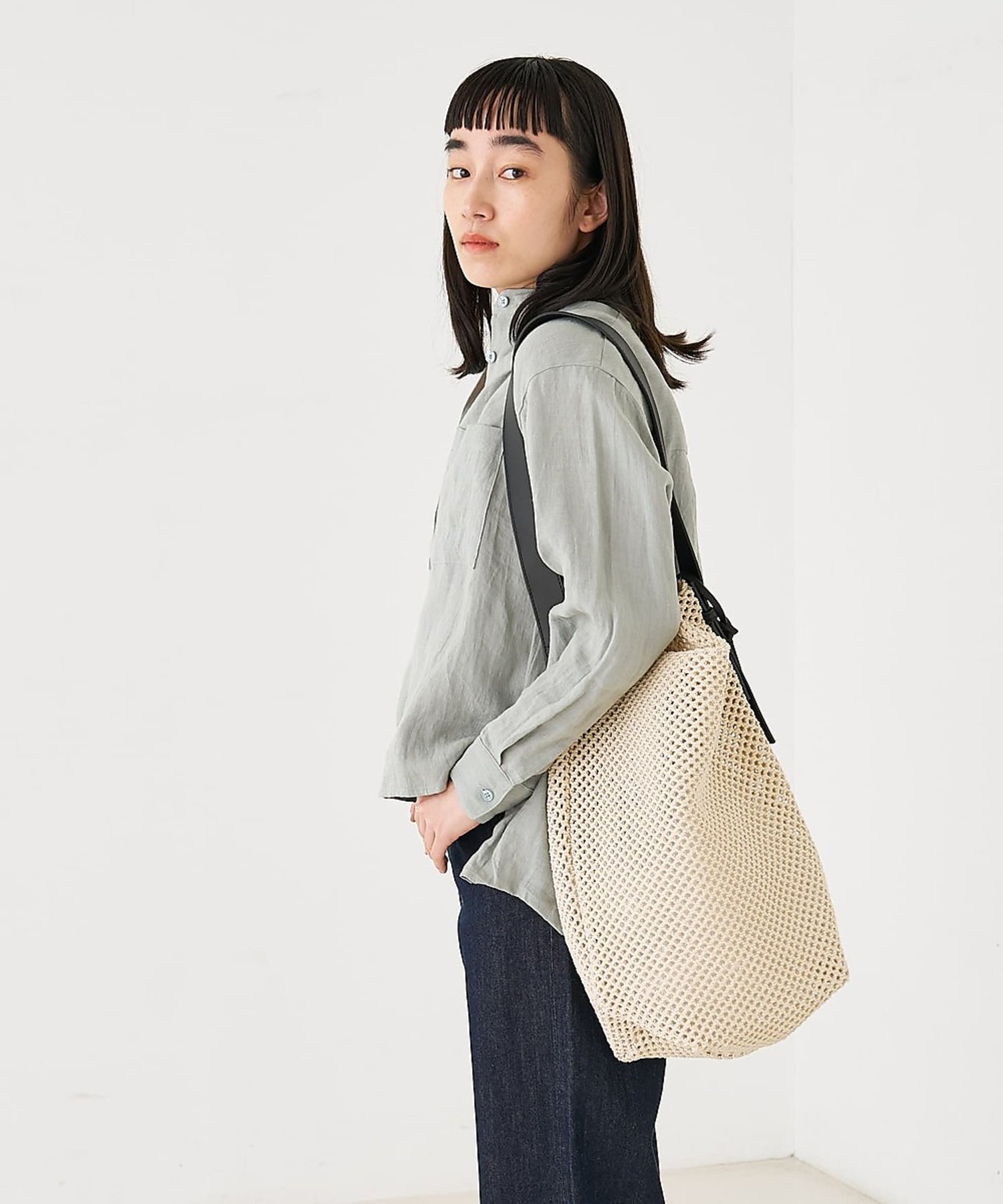 collex 【MARCO MASI】メッシュワンハンドルトートバッグ コレックス バッグ トートバッグ ホワイト【送料無料】