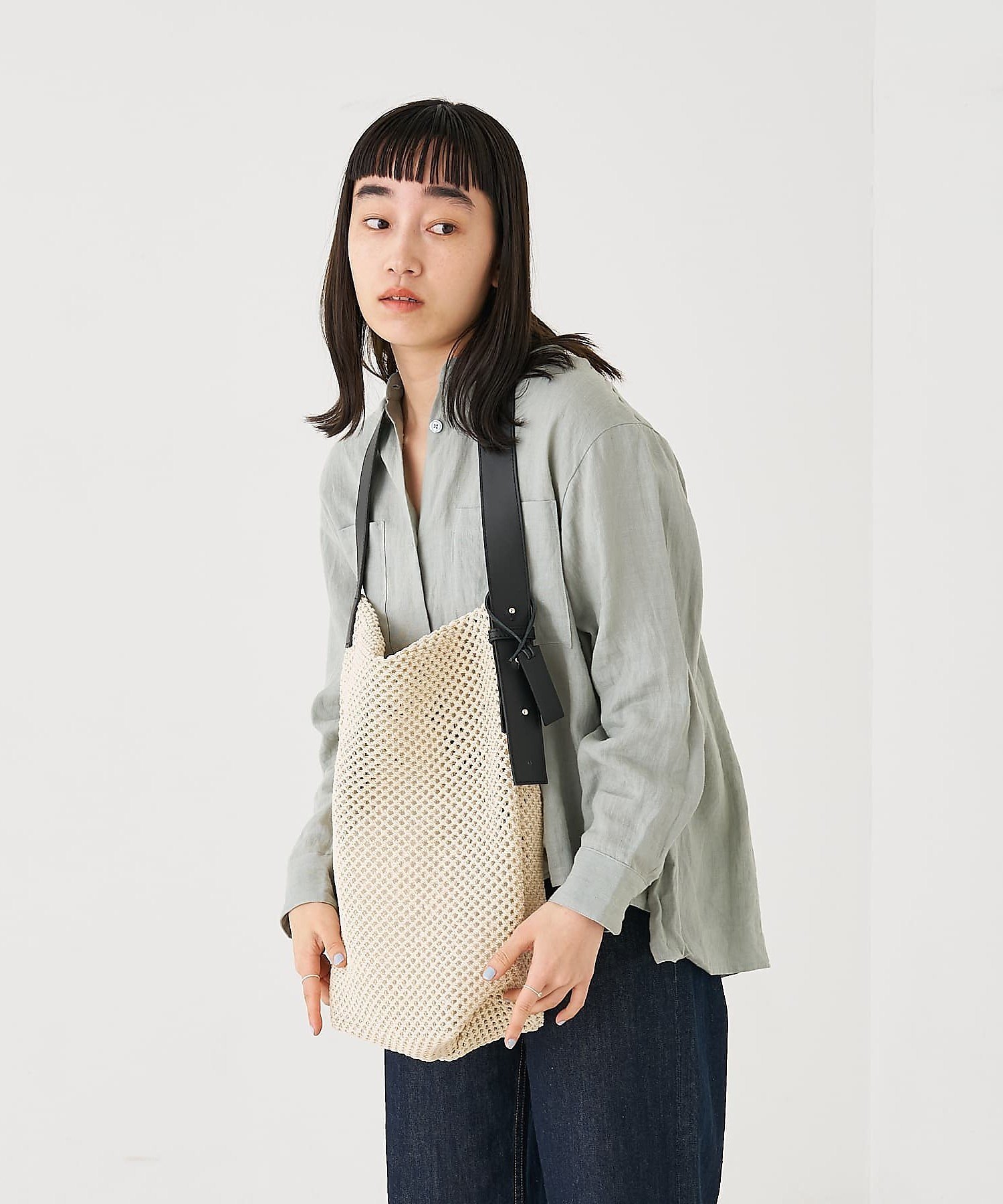 collex 【MARCO MASI】メッシュワンハンドルトートバッグ コレックス バッグ トートバッグ ホワイト【送料無料】