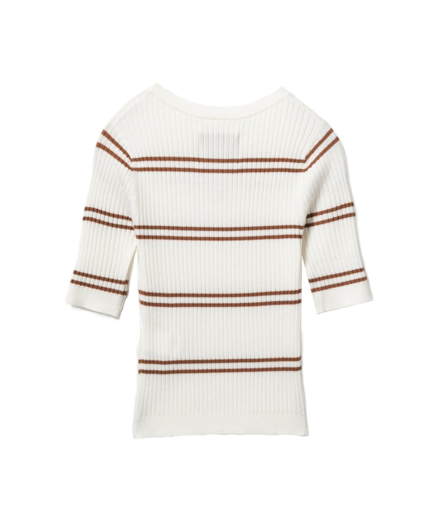 FITTED STRIPES SWEATER ア ベイシング エイプ トップス ニット ホワイト ネイビー
