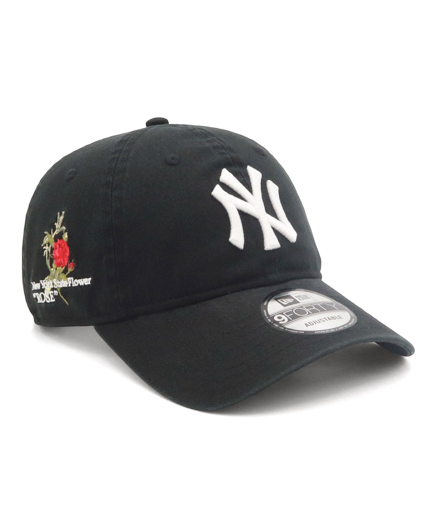 ニューエラキャップ 9FORTYUNSTRUCTURED 花柄MLB ONSPOTZ別注 オンスポッツ 帽子 キャップ ブラック