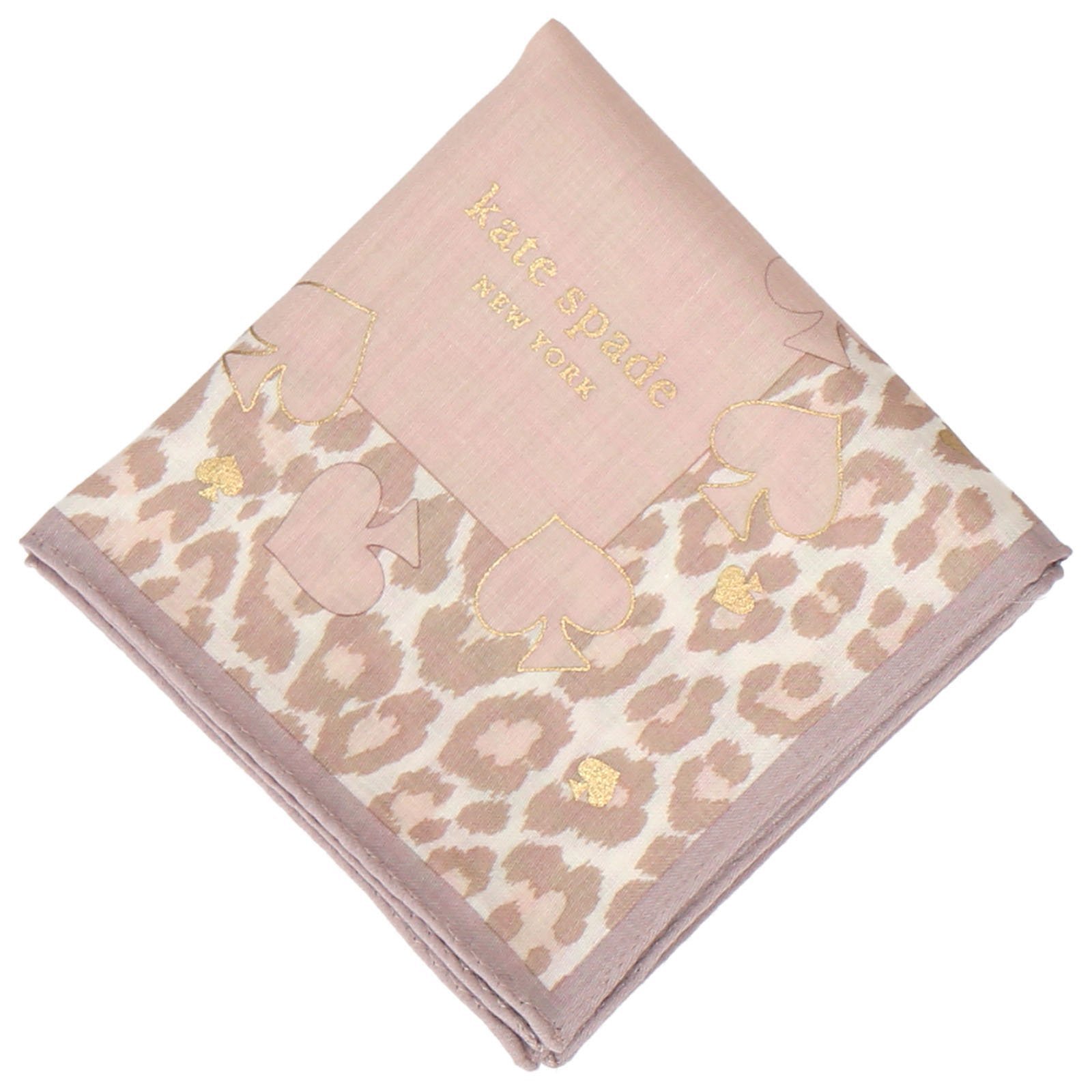 kate spade new york kate spade new york プリントハンカチ インターモードカワベ ファッション雑貨 ハンカチ・ハンドタオル ピンク グレー