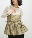 【SALE/30%OFF】ADAM ET ROPE' FEMME サスペンダーペプラムジレセットベロアプルオーバー アダムエロペ トップス カットソー・Tシャツ...