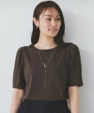 【SALE/40%OFF】index 《7色展開/XS-LLサイズ》多機能タックスリーブトップス【汗ジミ防止/吸水速乾/接触冷感/UVケア/洗濯機洗い可】 インデックス トップス カットソー・Tシャツ ブラック グレー ネイビー ホワイト ワインレッド ブラウン