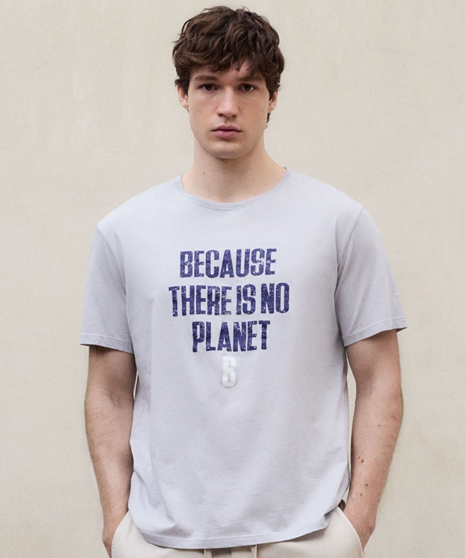 ECOALF MIN BECAUSE Tシャツ / MINALF T-SHIRT エコアルフ トップス カットソー・Tシャツ ネイビー グレー ホワイト【送料無料】