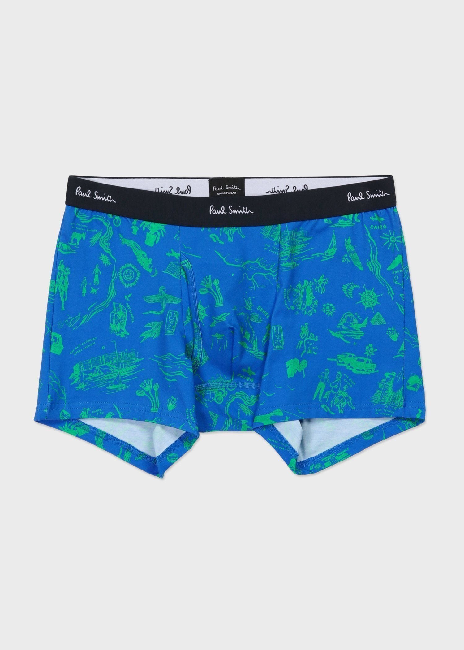 Paul Smith "Travel Stories" ボクサーパンツ ポール・スミス インナー・ルームウェア ボクサーパンツ・トランクス ブラック ブルー【送料無料】