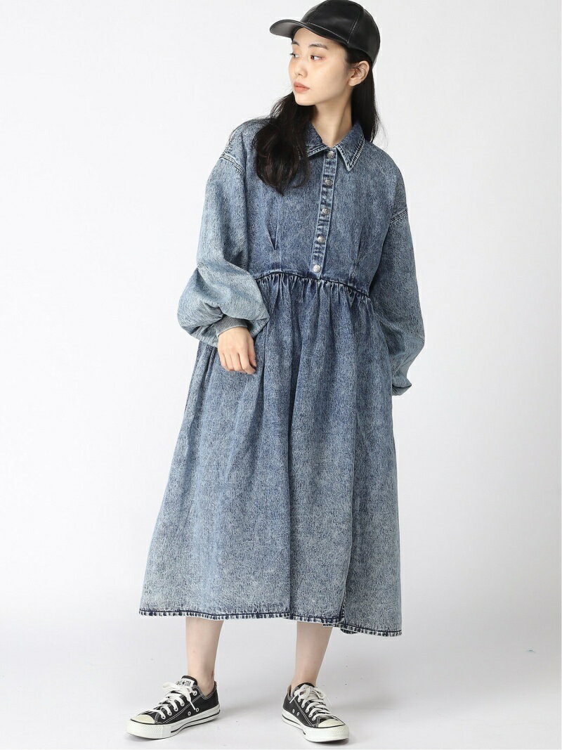 PUNYUS (W)ケミカルデニムワンピース プニュズ ワンピース・ドレス その他のワンピース・ドレス ブルー【送料無料】のサムネイル