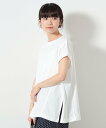 BEAMS HEART WOMEN BEAMS HEART / アウトシーム スリットプルオーバー ビームス ハート トップス カットソー・Tシャツ ホワイト グレー ブラウン グリーン