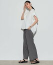 【SALE/20%OFF】GALLEST イージーストレートワイドパンツ インディヴィ パンツ その他のパンツ ブラック グレー【送料無料】