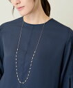 【SALE/10%OFF】a.v.v ステーションパールスライドネックレス アー・ヴェ・ヴェ アクセサリー・腕時計 ネックレス シルバー ゴールド