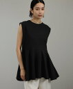 【SALE/30%OFF】SALON adam et rope' 【WEB限定】ショルダータックペプラムプルオーバー サロン アダム エ ロペ トップス カットソー・Tシャツ ブラック ベージュ ホワイト【送料無料】